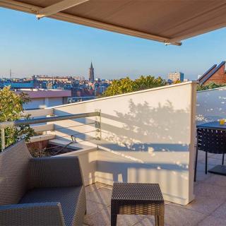 Décor pour votre tournage : terrasse panoramique Mercure Toulouse Centre Saint-Georges