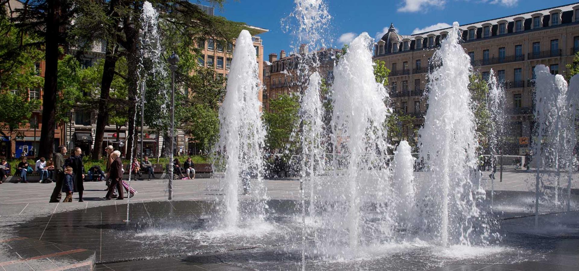 Décor tournage : le square Charles de Gaulle à Toulouse